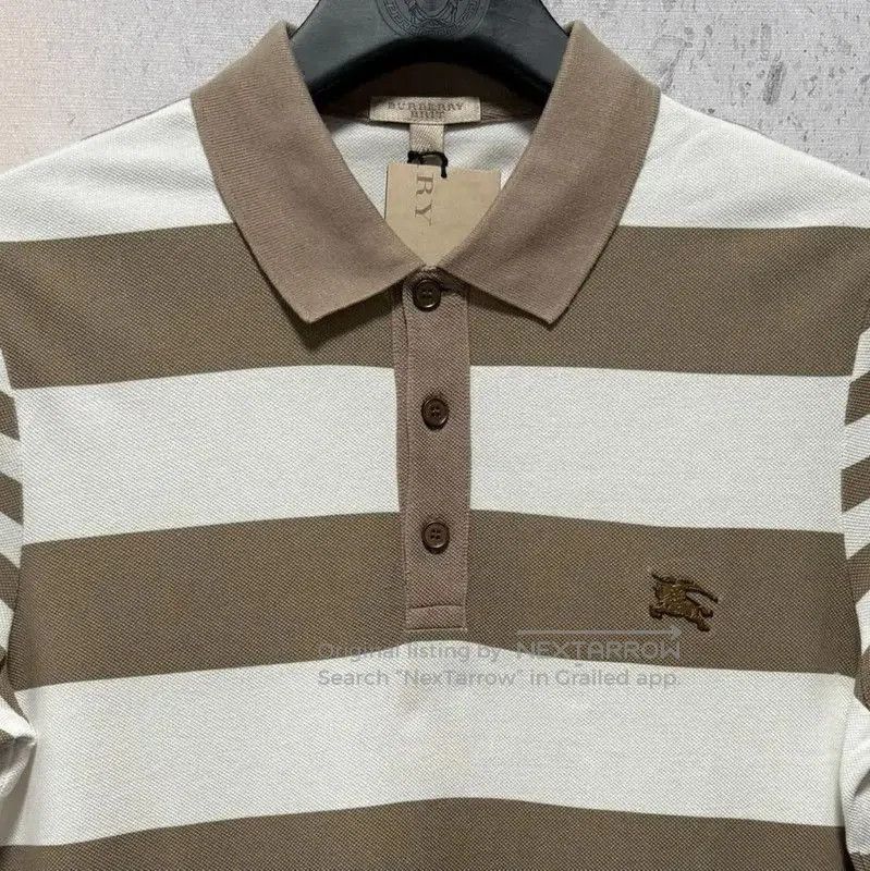 Burberry Burberry Men's Logo Striped Polo Shirt. Size US M / EU 48-50 / 2 - 4 Thumbnail