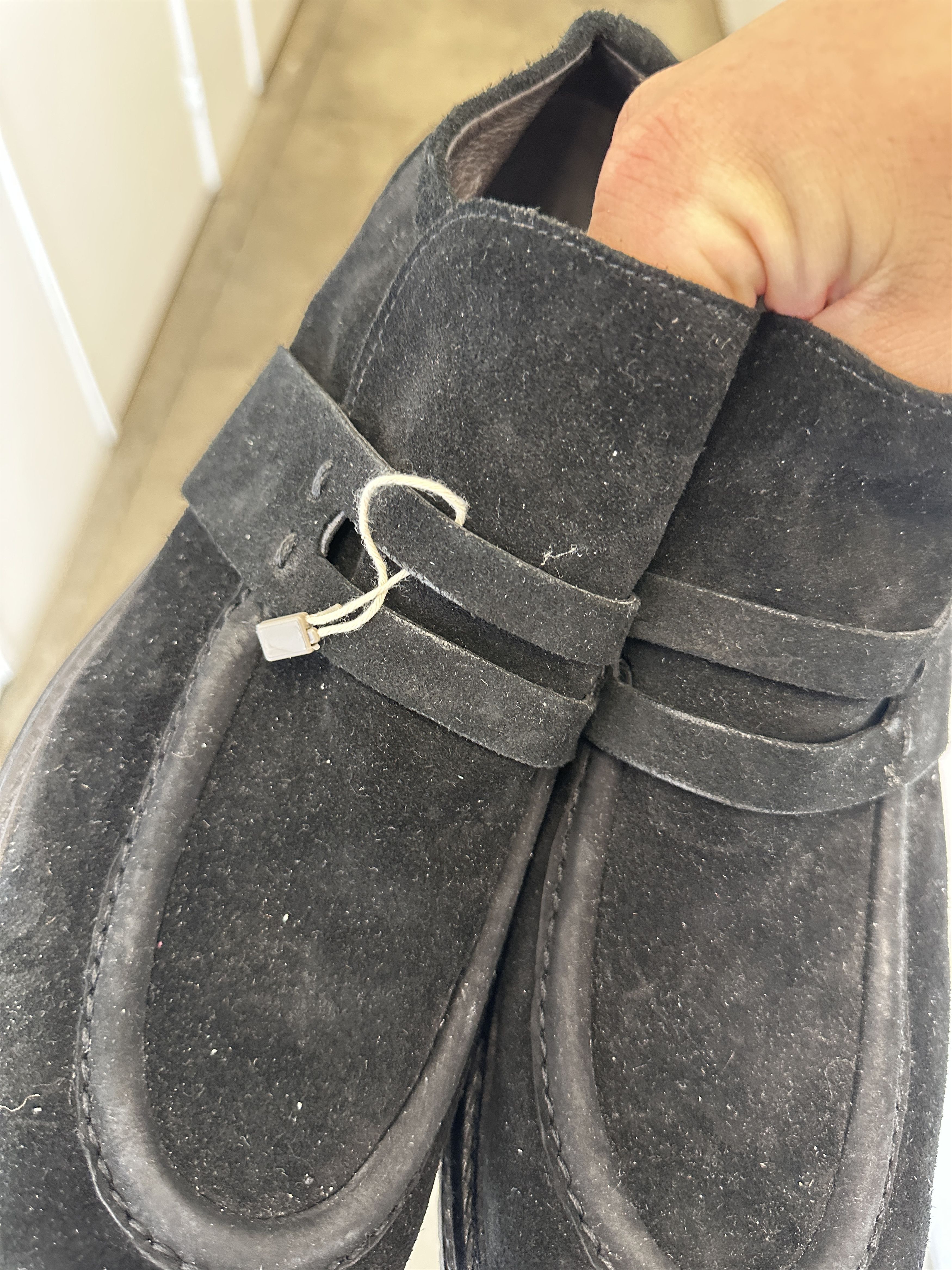 Handmade × Vintage Italian reverse Wallabee platform loafer. Size 13. 804. Size US 13 / EU 46 - 7 Thumbnail