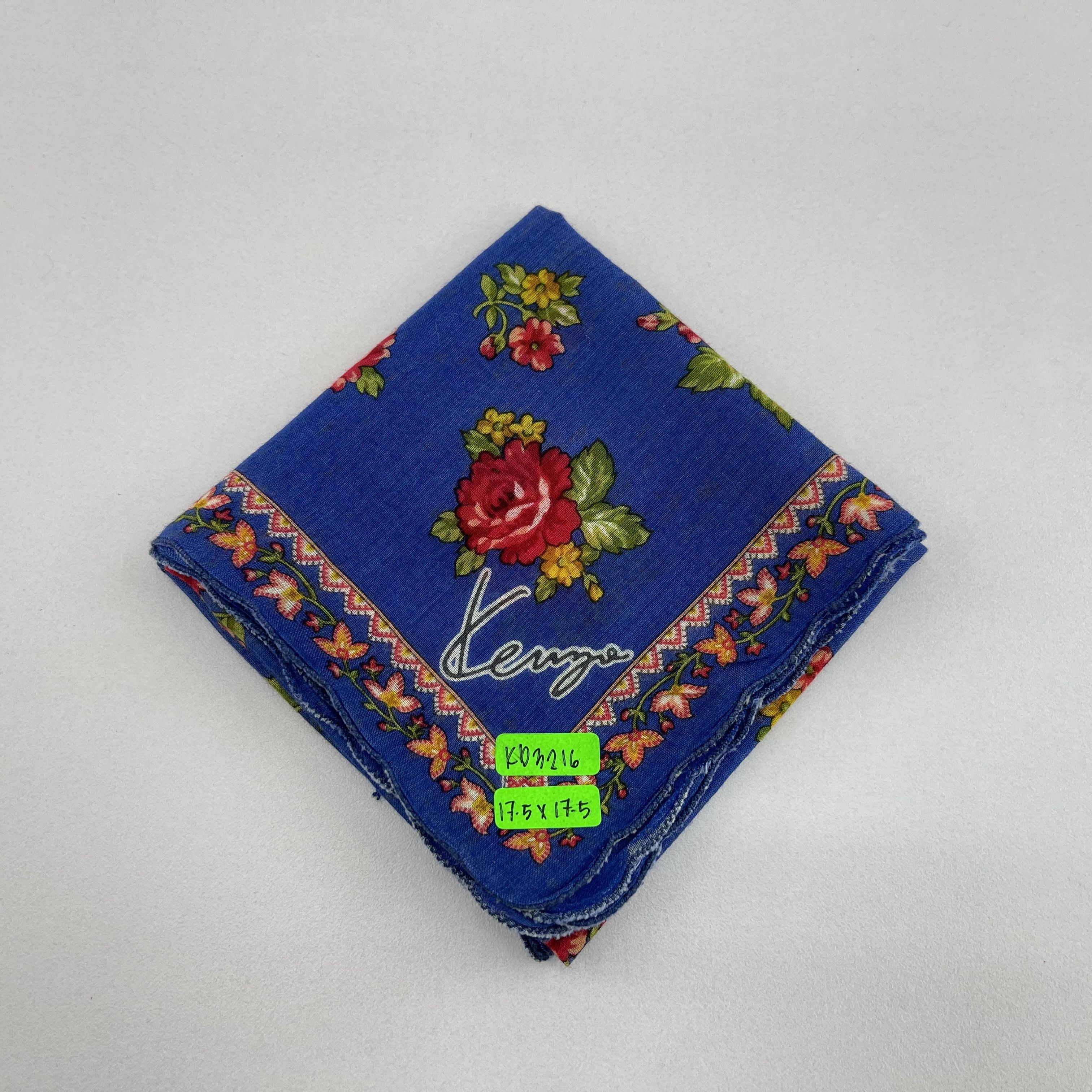 Kenzo × Vintage Kenzo Handkerchief/Neckerchief/Bandana-KD3216 Size ONE SIZE - 4 Thumbnail