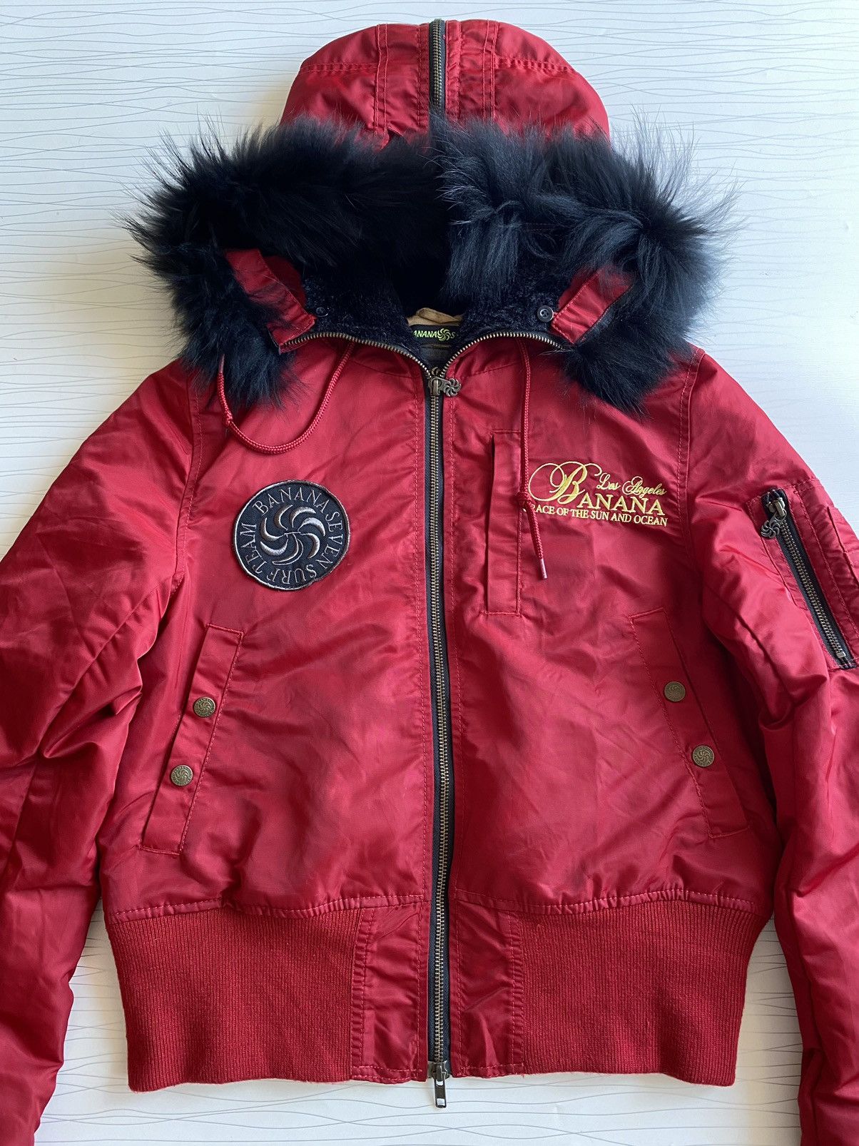 If Six Was Nine × Japanese Brand × Levi's RARE BANANA SEVEN FUR N2B BOMBER JACKET Size US XS / EU 42 / 0 - 4 Thumbnail