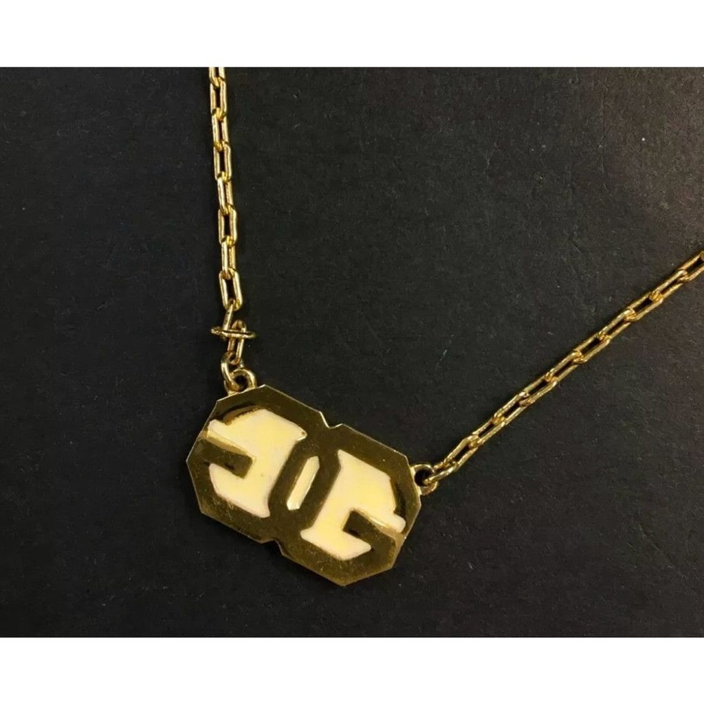 Givenchy Givenchy GG logo gold and enamel necklace Size ONE SIZE - 1 Thumbnail