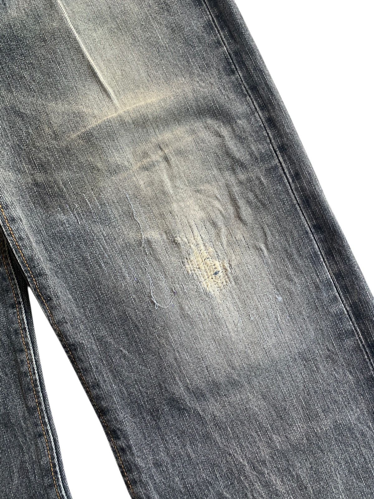 Edwin VINTAGE EDWIN 505Z SELVEDGE FADED & RUSTY DISTRESSED DENIM Size US 31 - 18 Thumbnail
