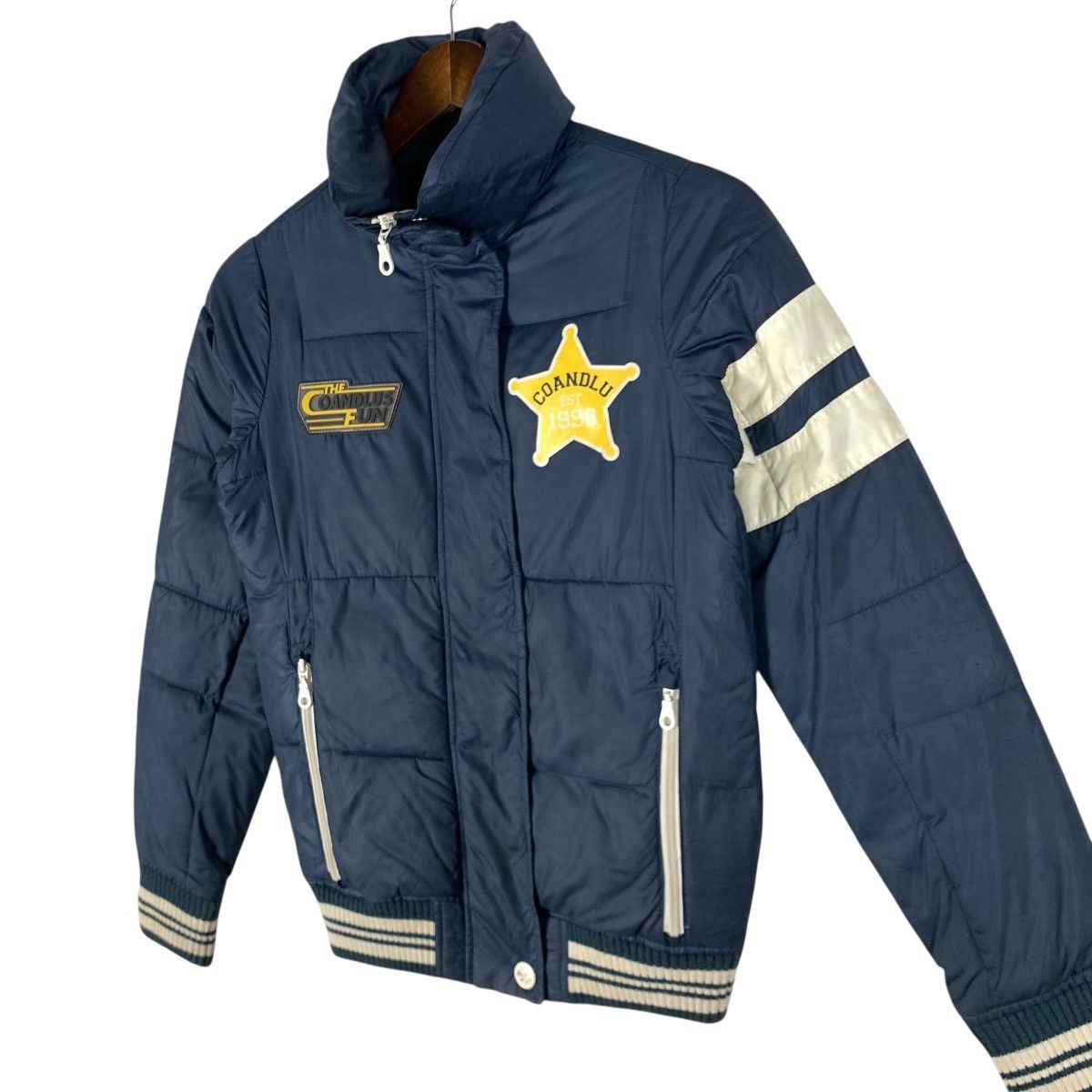 If Six Was Nine Vintage Puffer Down Jacket Coandlu American Casual Wear Size US S / EU 44-46 / 1 - 3 Thumbnail