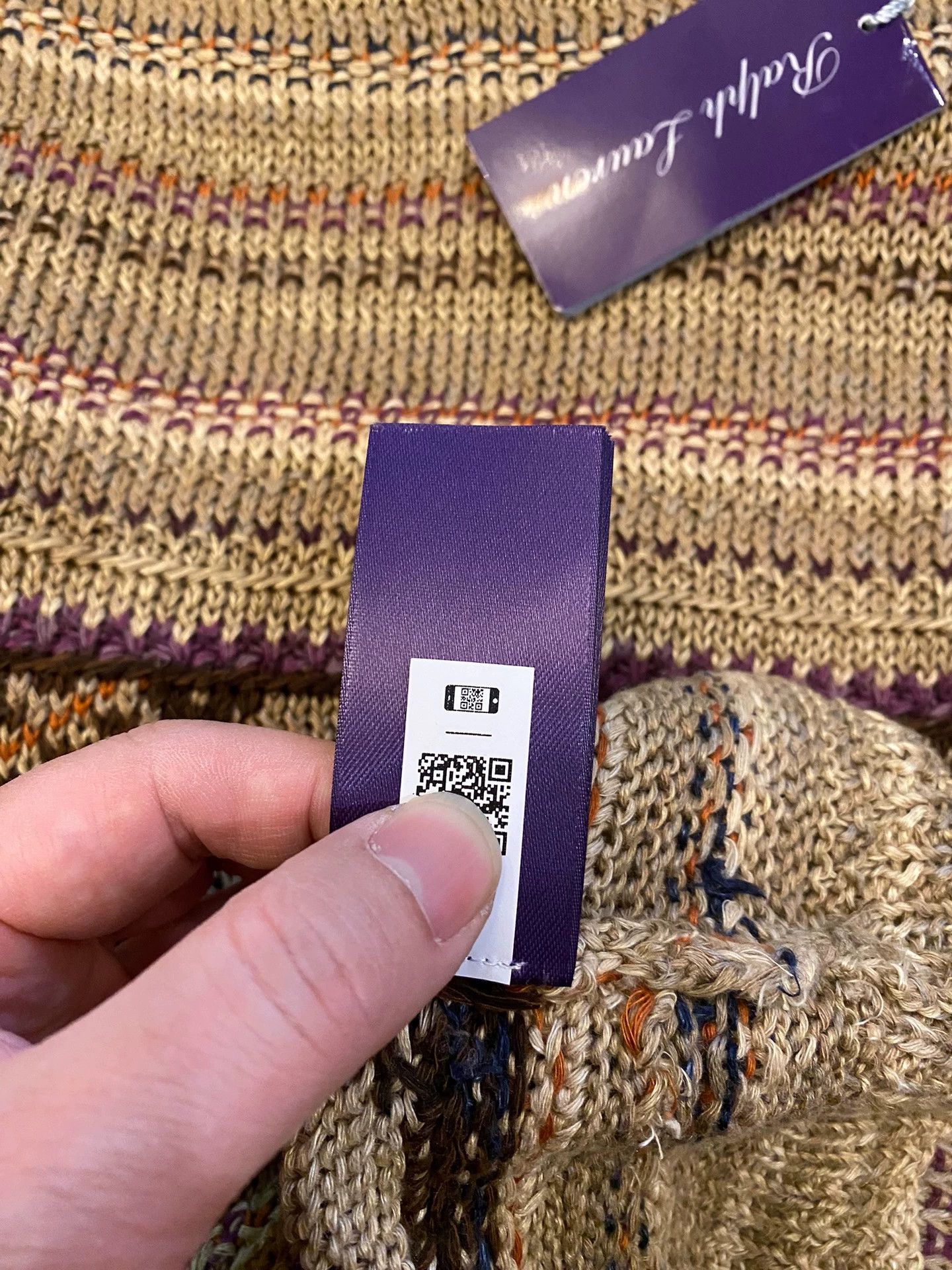 Polo Ralph Lauren Ralph Lauren RRL Purple Label Hand Knit Linen Silk Sweater M Size US M / EU 48-50 / 2 - 6 Thumbnail