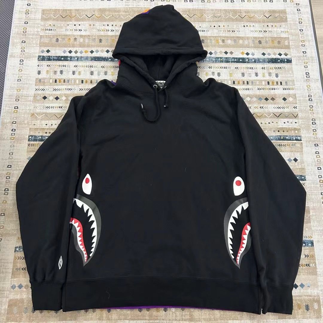 Bape COLOR CAMO SIDE SHARK PULLOVER HOODIE Size US XL / EU 56 / 4 - 1 Thumbnail