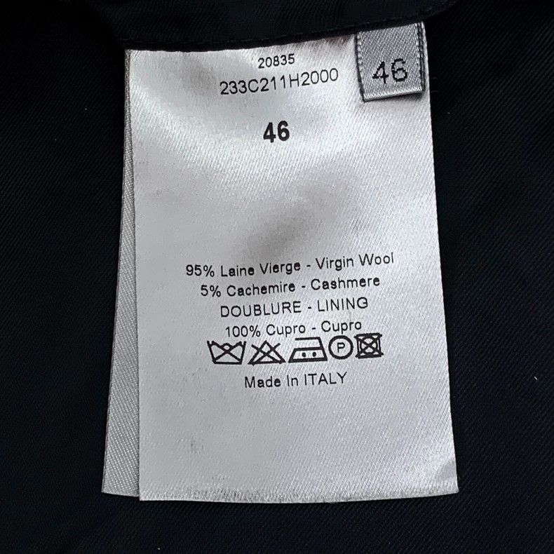 Dior Dior Black wool lapel single-breasted long-sleeved suit 250 Size 46R - 6 Thumbnail