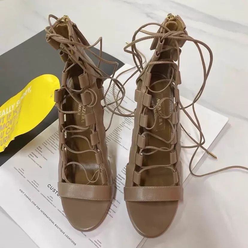 Aquazzura Aquazzura Strappy Heels 35.5 Pre-Owned Size US 5 / IT 35 - 2 Thumbnail