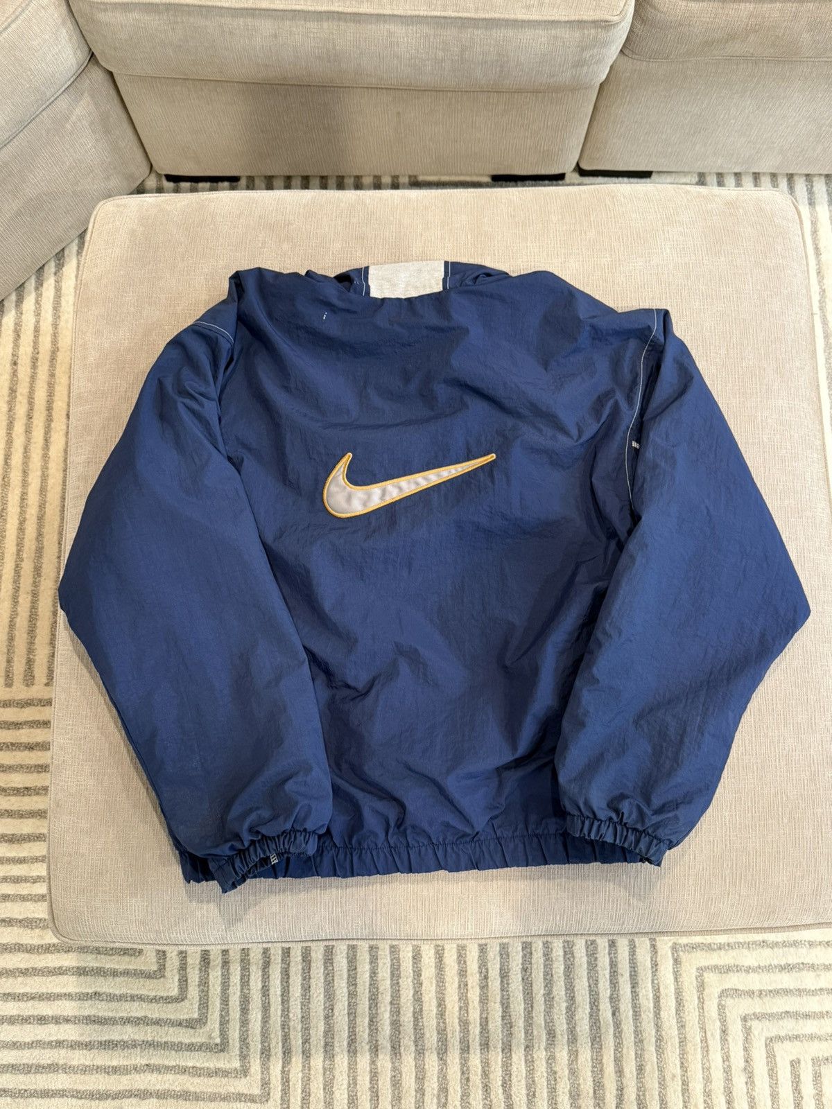 Nike Crazy Vintage Blue Nike Insulated Windbreaker Size US L / EU 52-54 / 3 - 3 Thumbnail