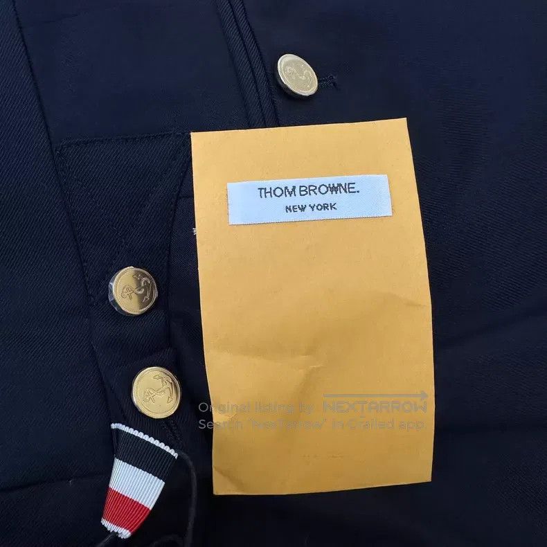 Thom Browne Thom Browne Classic Trousers with Dark Blue Gold Buttons H Size 24" / US 00 / IT 34 - 8 Thumbnail