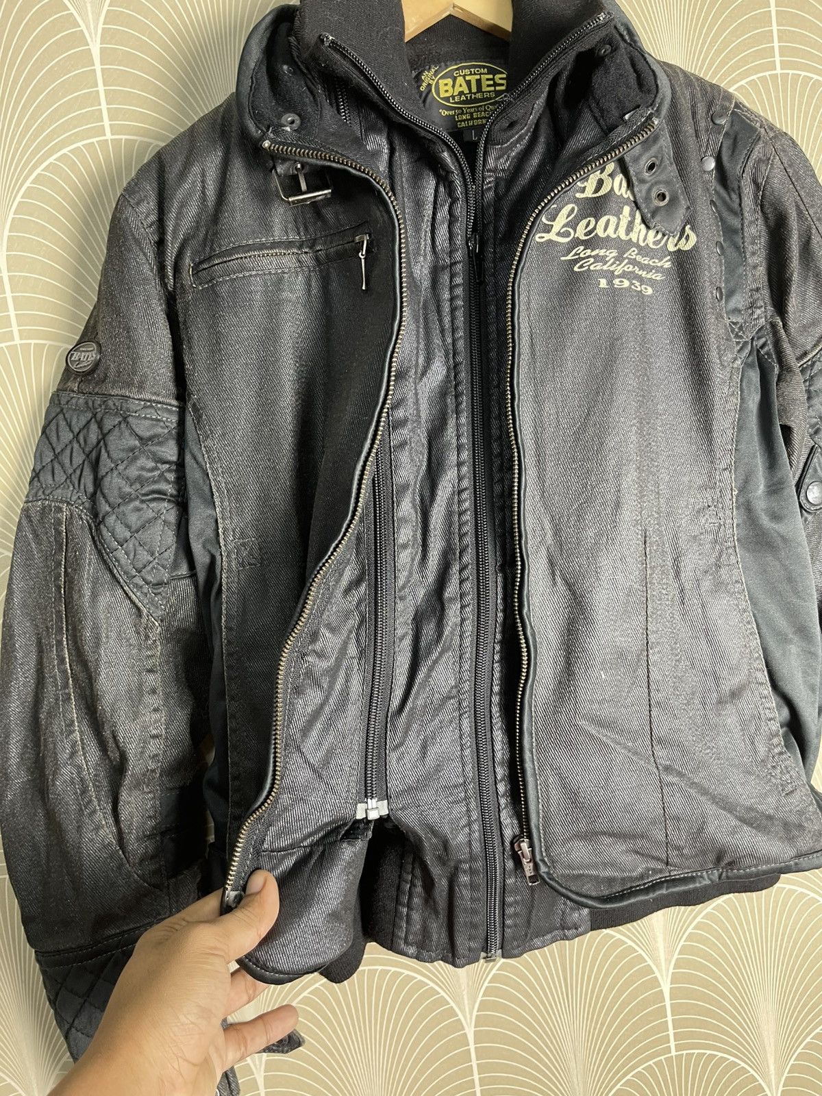 Bates Hats × Vanson Leathers VINTAGE BATES LEATHERS BIKER JACKET DOUBLE LAYER Size US M / EU 48-50 / 2 - 4 Thumbnail