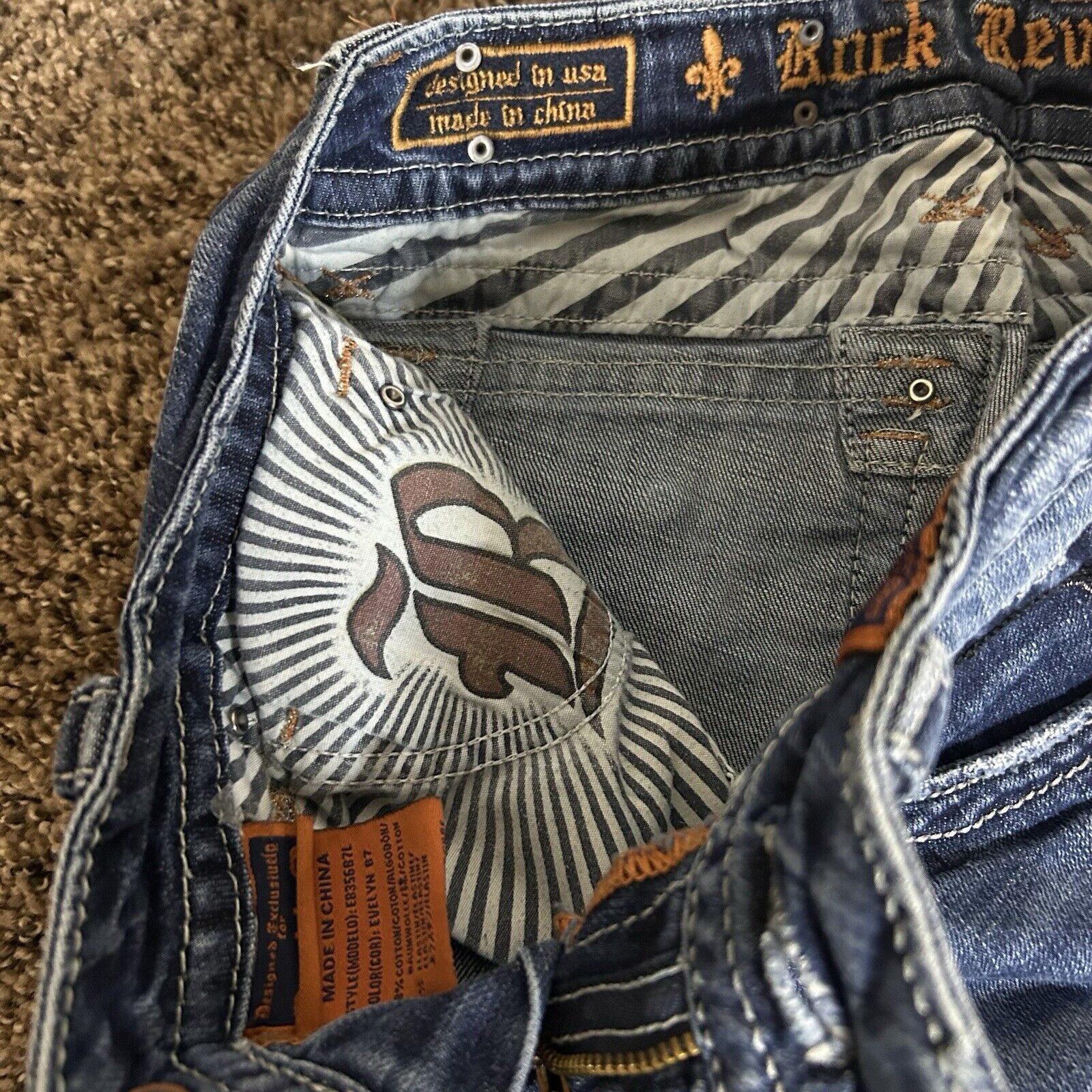 Rock Revival Rock Revival Women Evelyn Bt Cut Jeans Bling Women Size 27 Size 27" / US 4 / IT 40 - 5 Thumbnail