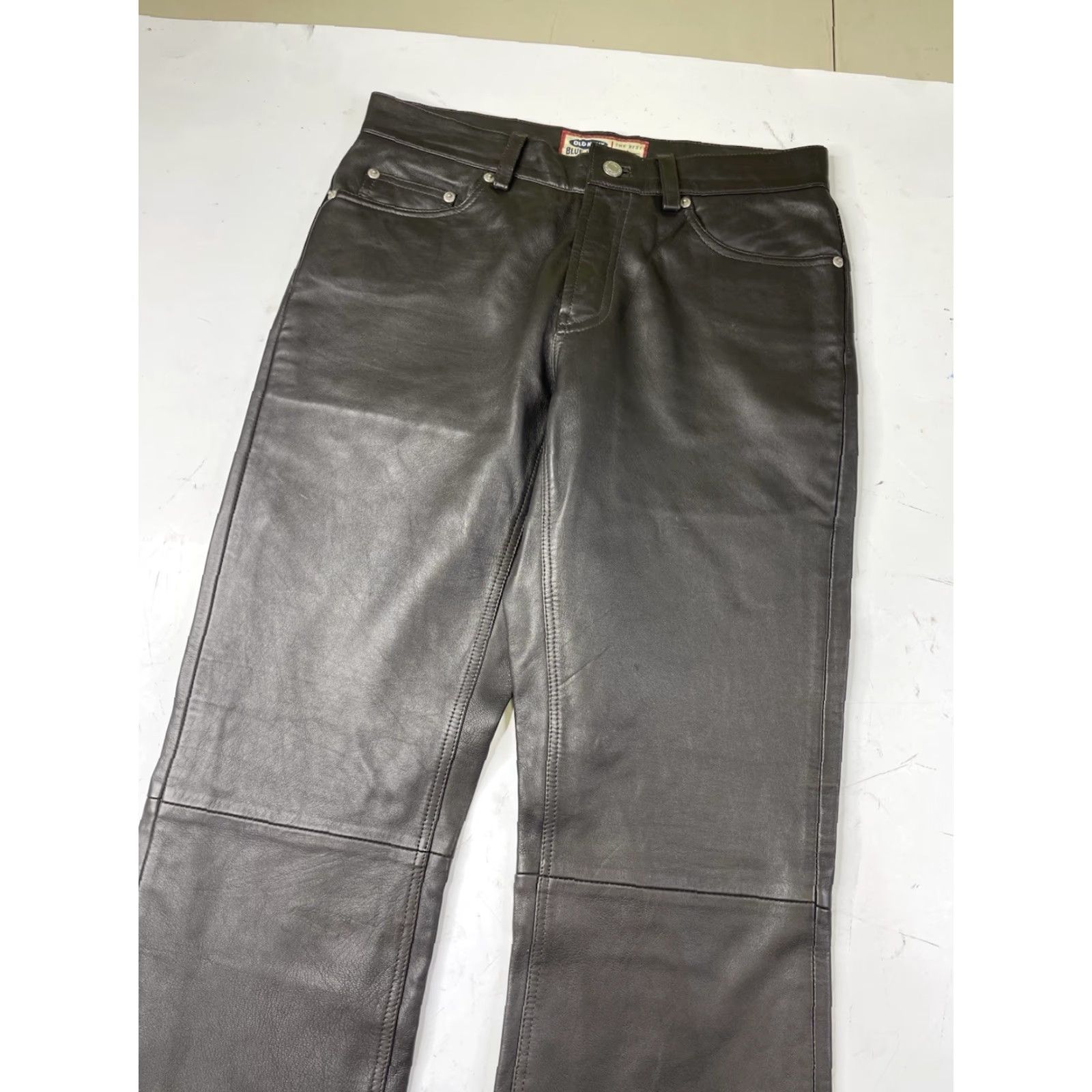 Old Navy VINTAGE Old Navy Leather Pants Women's Regular Bootcut Black 6 Lined Size 28" / US 6 / IT 42 - 2 Thumbnail