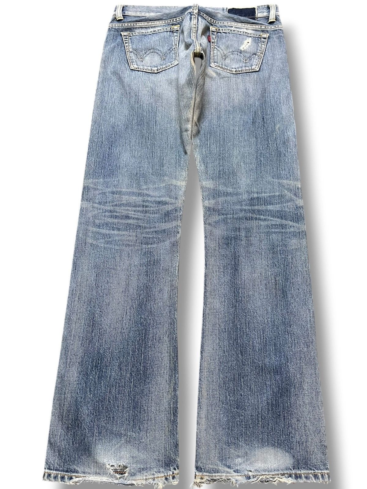 Edwin Vintage Edwin 53533 Faded Mudwash Distressed Denim Size US 33 - 5 Thumbnail
