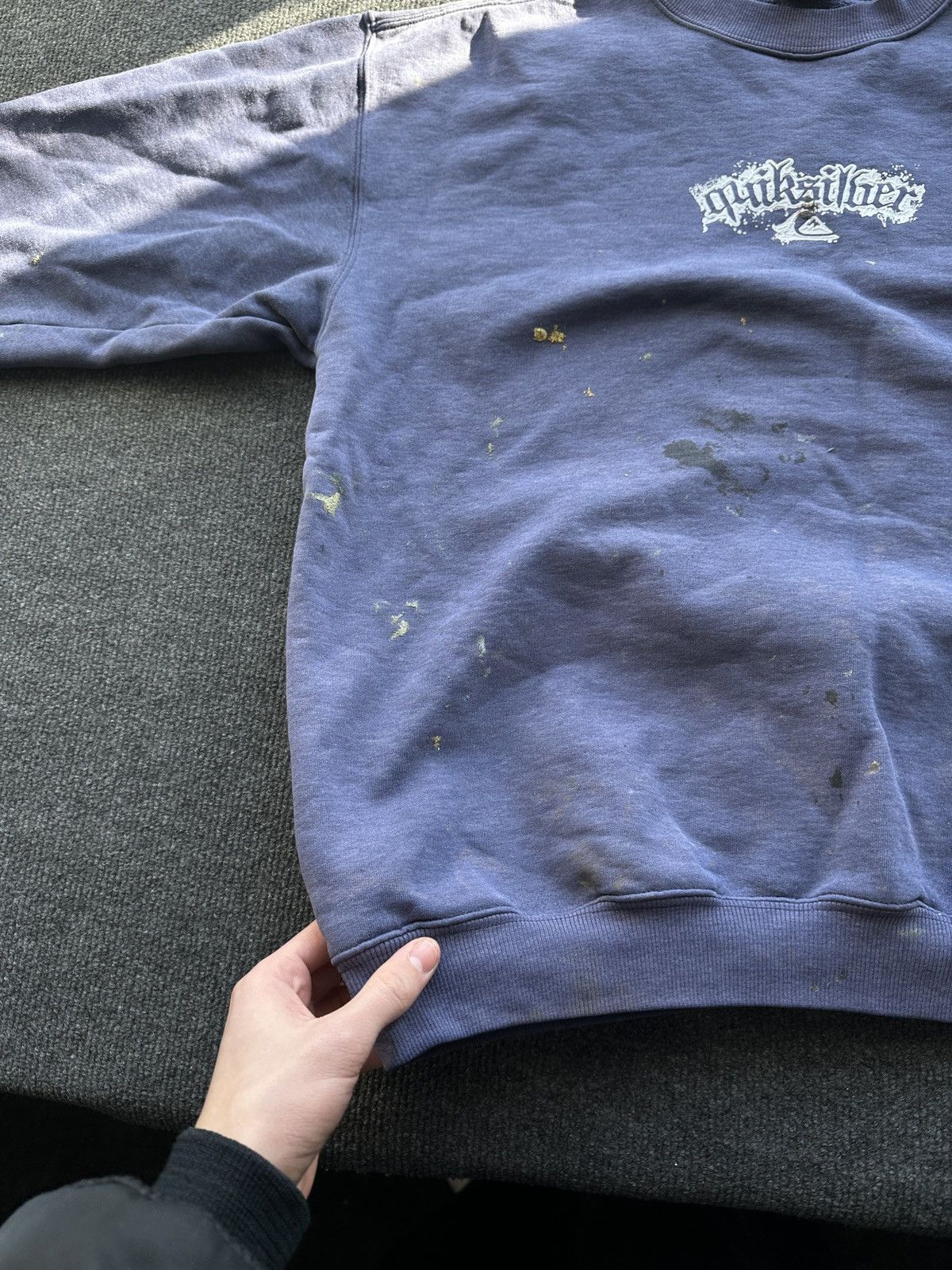 Quiksilver ARCHIVE🚨 VNTG QUIKSILVER DISTRESSED BIG 3D LOGO SWEATSHIRT Size US L / EU 52-54 / 3 - 5 Thumbnail