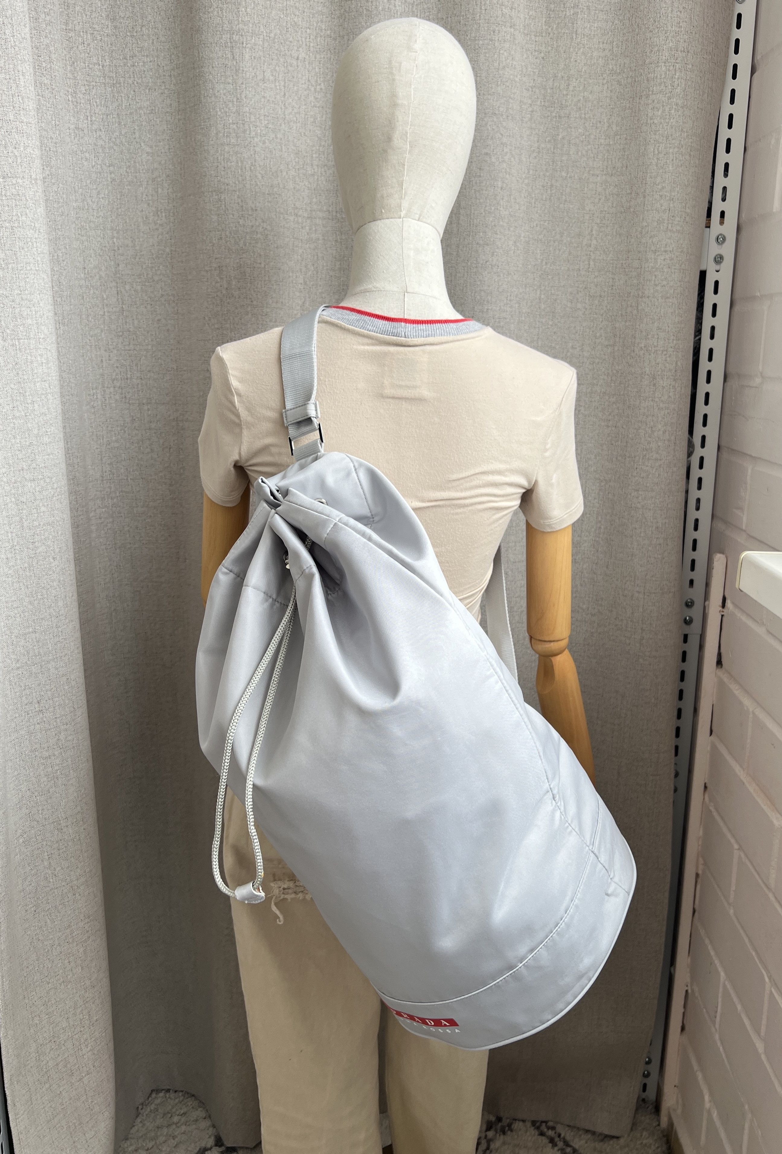 Prada Vintage Prada Luna Rossa Big Satchel Bag Size ONE SIZE - 7 Thumbnail