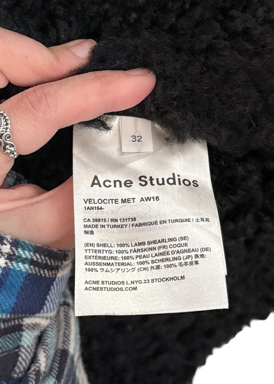 Acne Studios Acne Studios Metallic Gold Velocite Shearling Coat - 32 DK Size XS / US 0-2 / IT 36-38 - 10 Thumbnail
