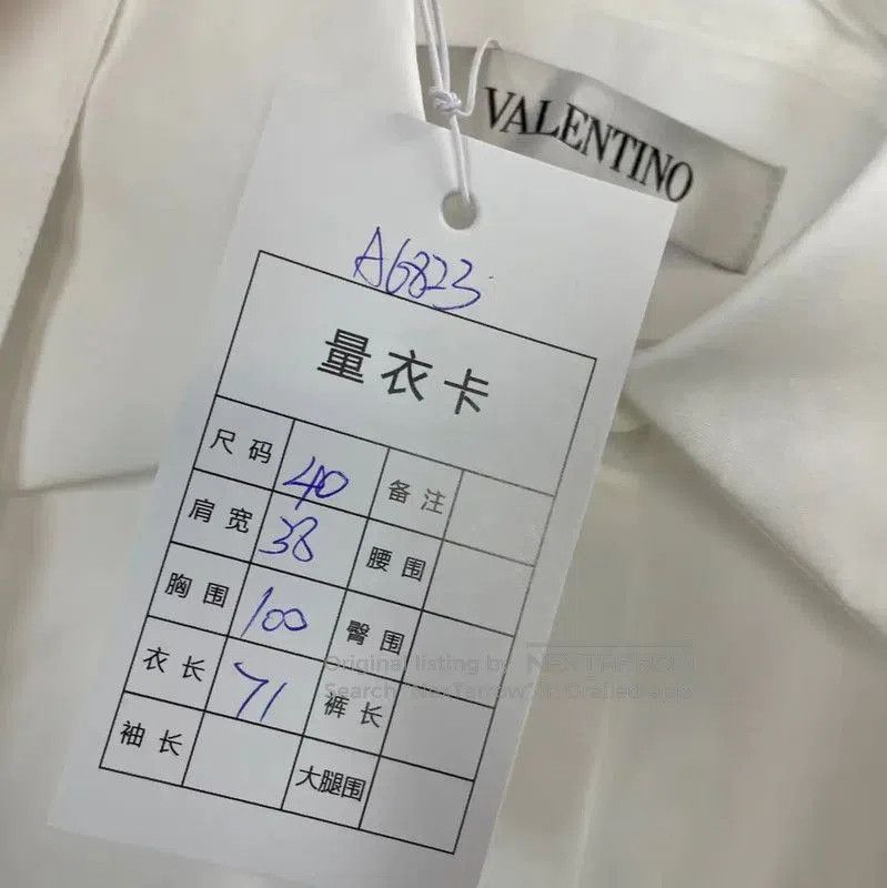 Valentino Valentino White Cotton Women's Shirt . Size M / US 6-8 / IT 42-44 - 3 Thumbnail