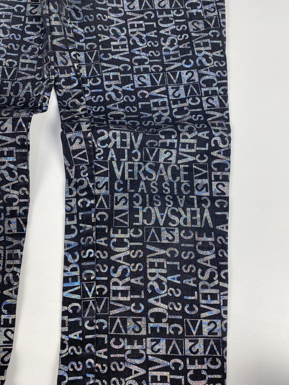 Versace Versace Monogram Printed Avant Garde Japanese Jeans Size 22" - 4 Thumbnail