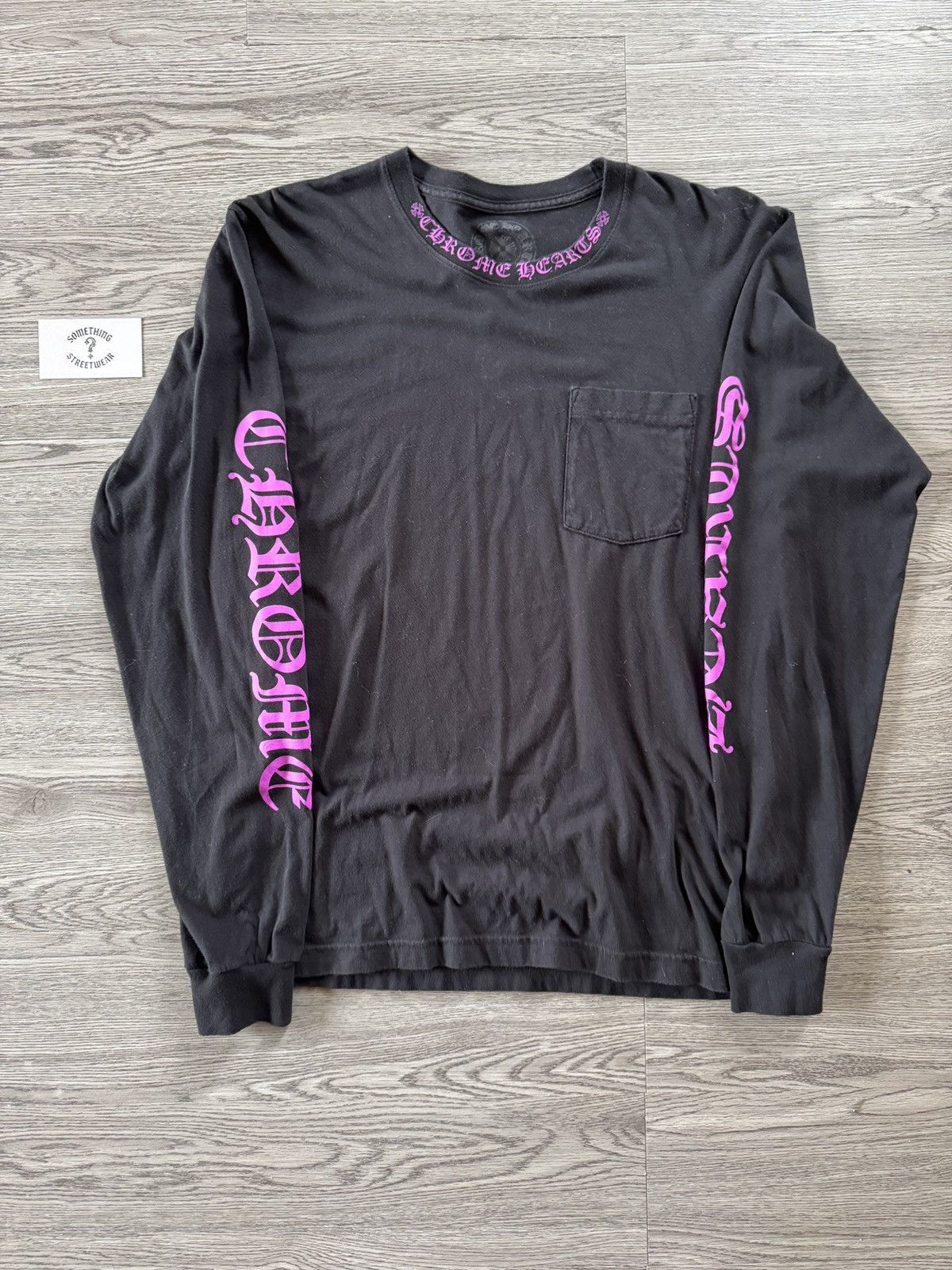 Chrome Hearts Chrome Hearts Neck Logo Shirt Black Purple XL | Grailed