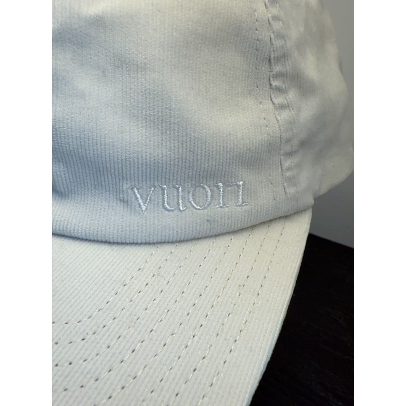 Vuori Vuori Hat Cap Mens One Size White Corduroy Adjustable Strapback Baseball Cap Mens Size ONE SIZE - 2 Thumbnail