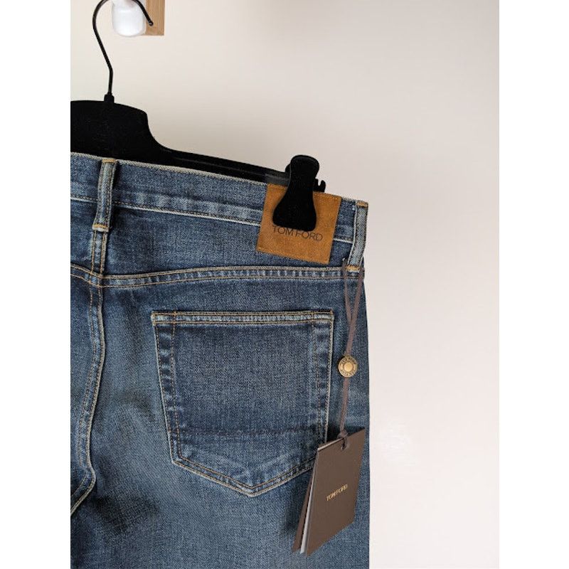 Tom Ford o1rshd1 Straight-Fit Denim Jeans in Navy Size US 34 / EU 50 - 10 Thumbnail