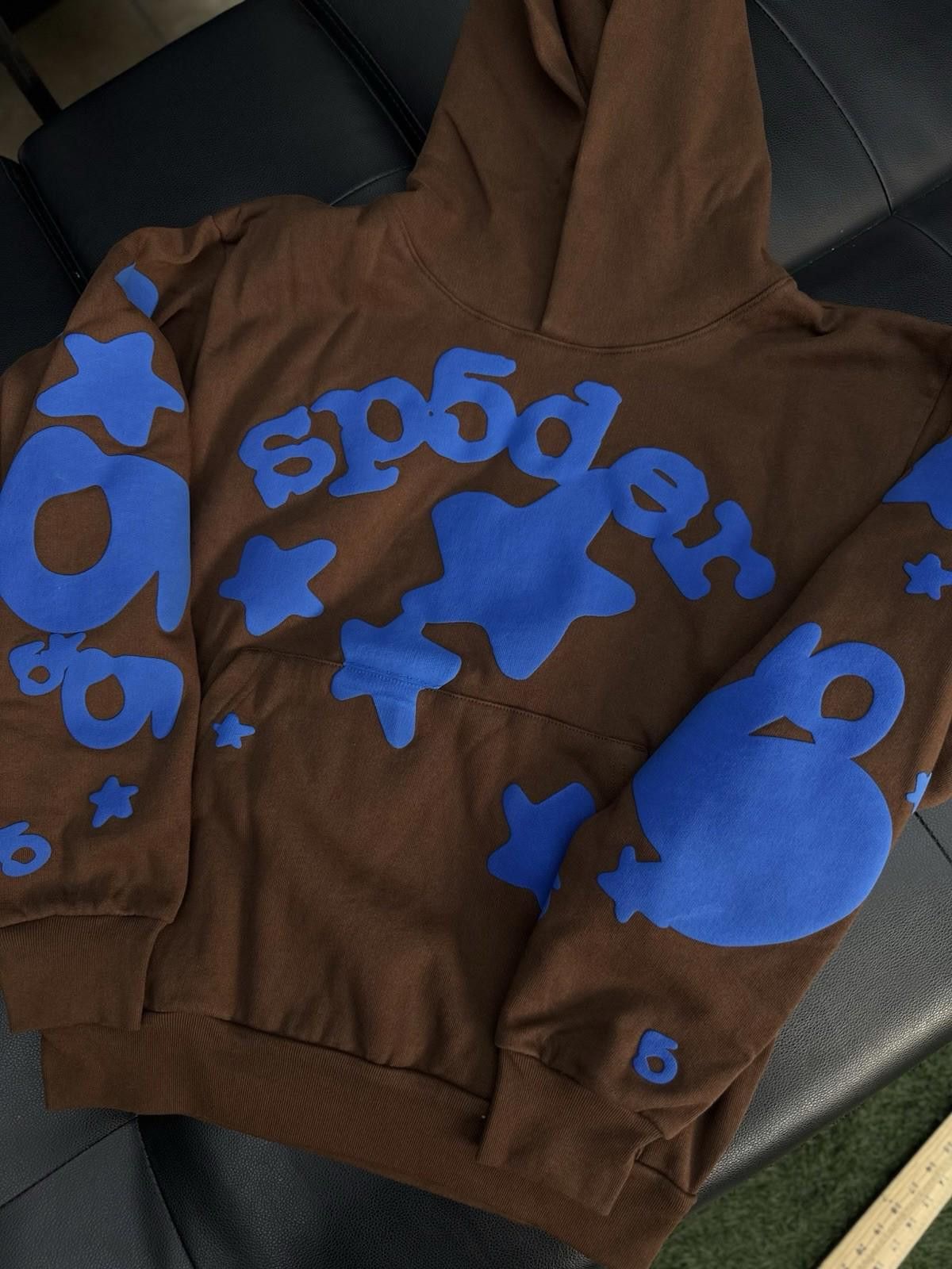 Sp5der Sp5der Worldwide Brown/Blue Hoodie Size (S) (NEW) Size US S / EU 44-46 / 1 - 5 Thumbnail