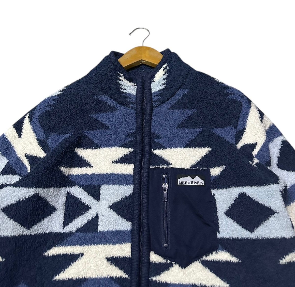Japanese Brand Vintage Navajo Anti Ballistic Fleece Zipper Jacket Size US M / EU 48-50 / 2 - 2 Thumbnail