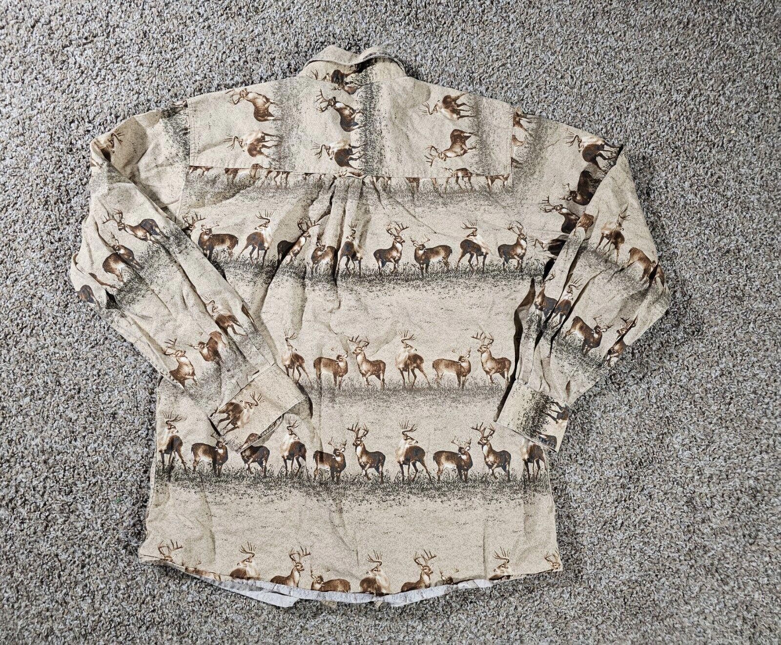 Designer Bluff Creek Outfitters Shirt Mens Large Bucks In Rows Size US L / EU 52-54 / 3 - 9 Thumbnail