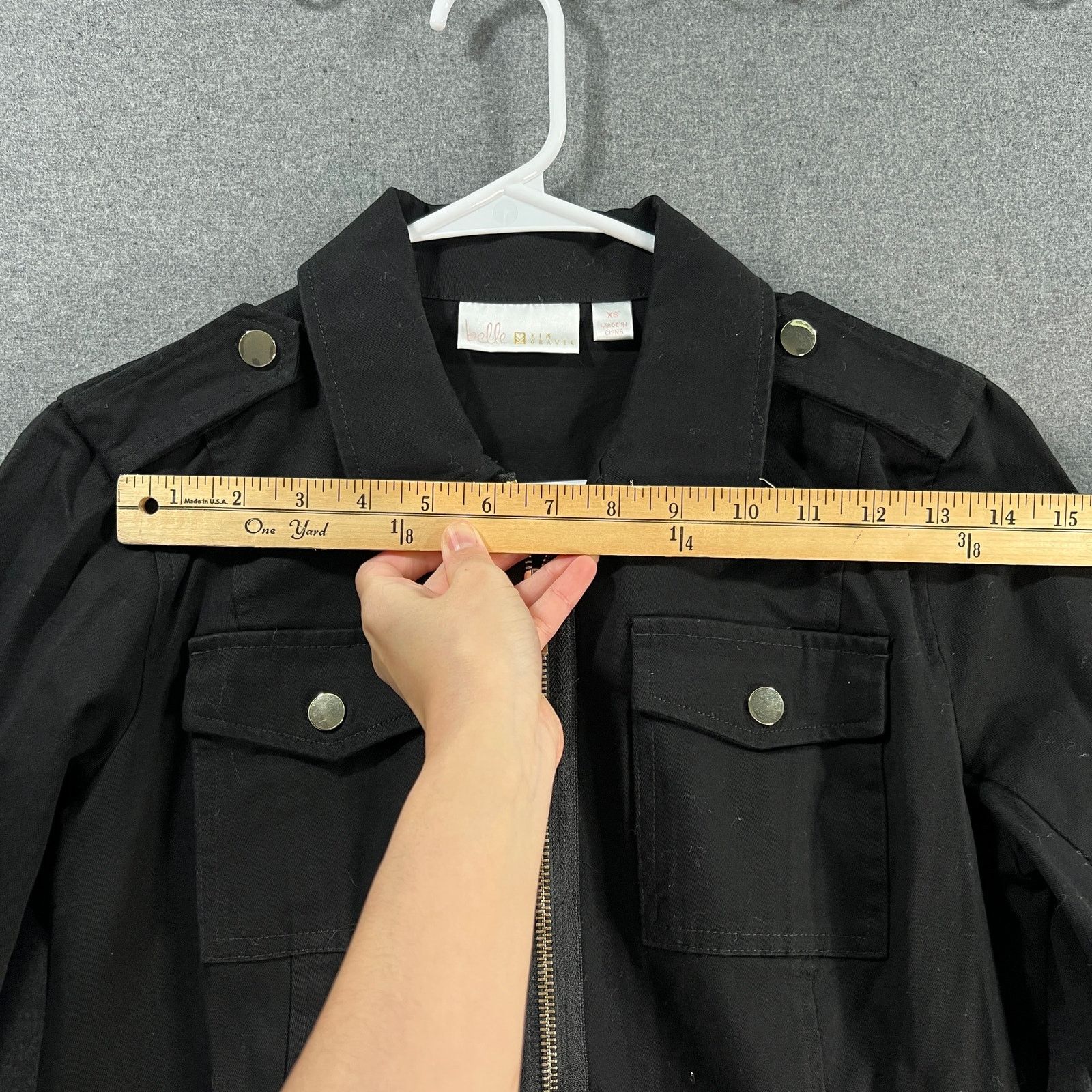 Other Belle by Kim Gravel Military Jacket Black Color Size X-Small Size XS / US 0-2 / IT 36-38 - 4 Thumbnail