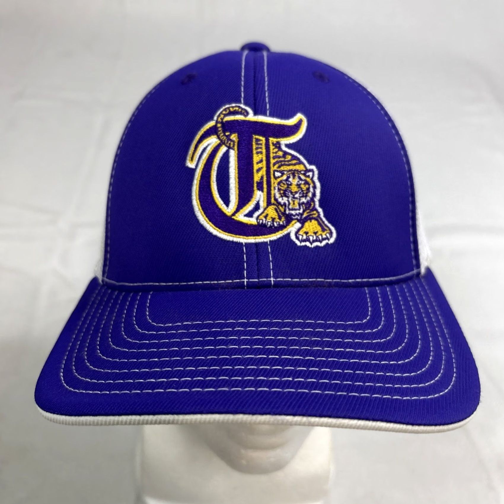 NCAA Pacific Headwear LSU Tigers Trucker Hat NCAA Adjustable Embroidered Pro Model Purple Mens Size ONE SIZE - 3 Thumbnail