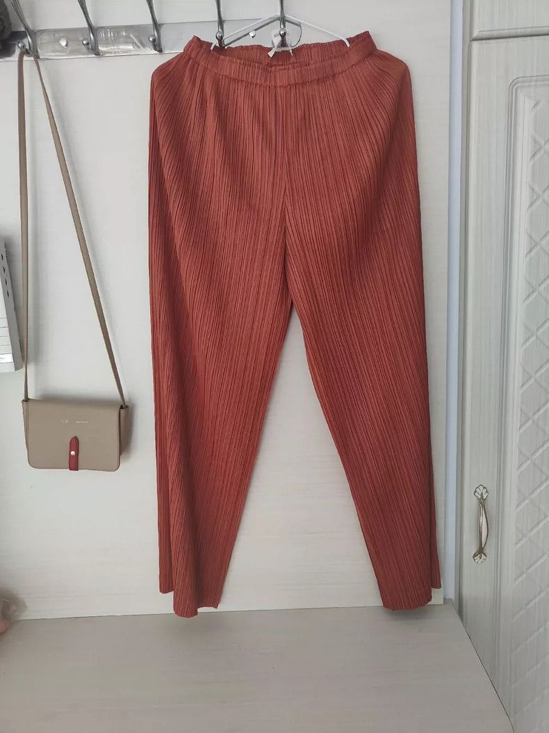Issey Miyake issey miyake size:3 Red pleated pants Size 42" / US 20 - 1 Thumbnail