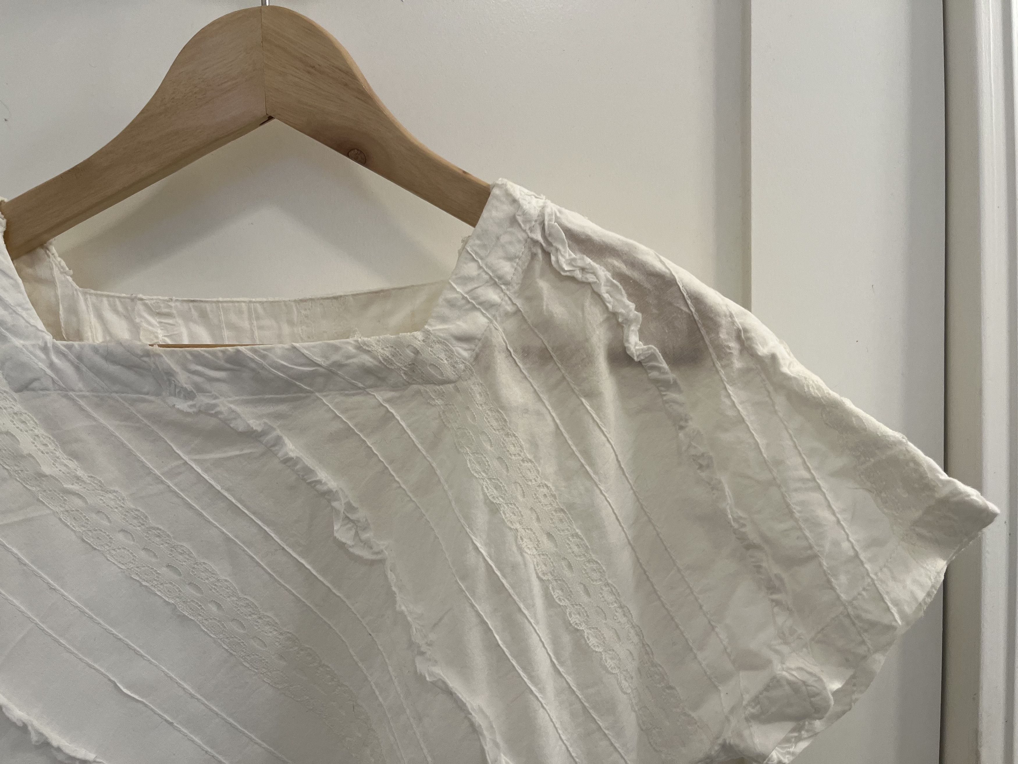 Engineered Garments Engineered Garments FWK white lace detail box blouse Size S / US 4 / IT 40 - 4 Thumbnail