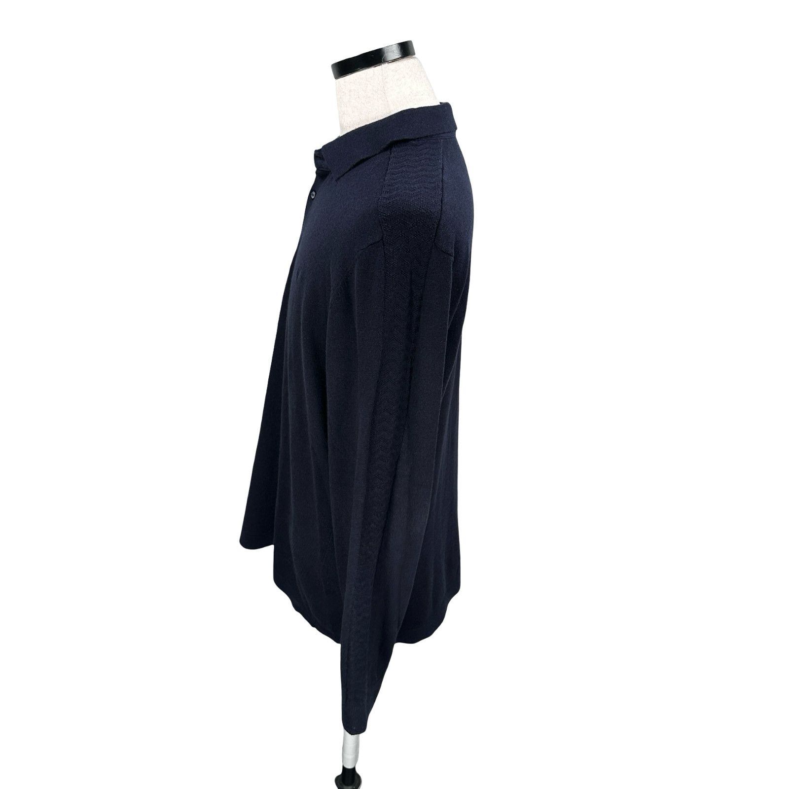 Other Buttercloth Sweater Polo Shirt Mens L Blue Cotton Pullover Size US L / EU 52-54 / 3 - 5 Thumbnail