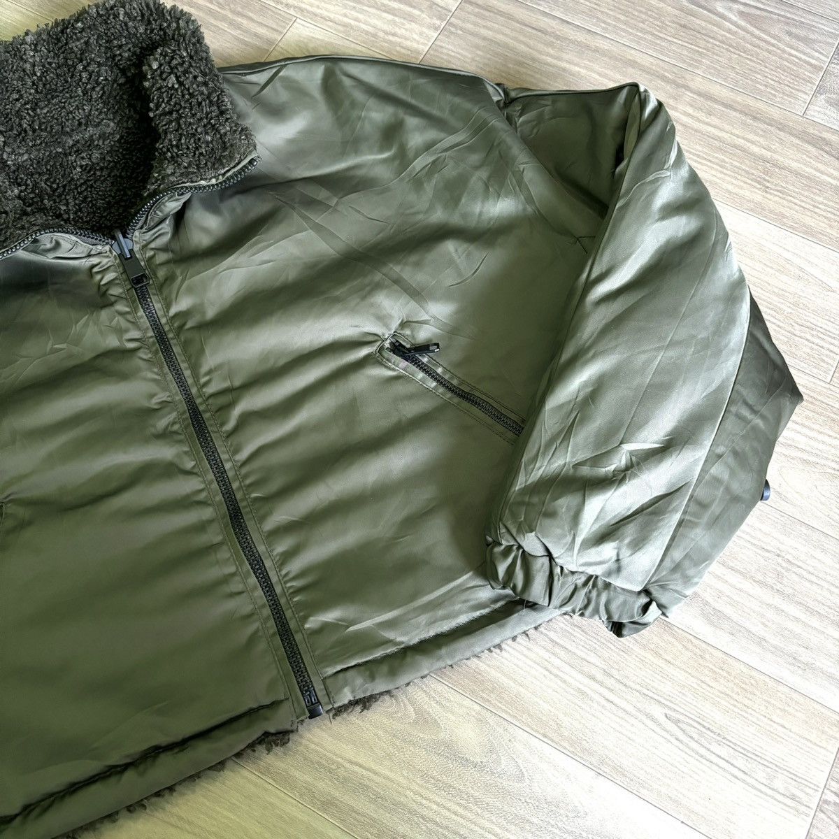 14th Addiction × If Six Was Nine × Le Grande Bleu (L.G.B.) Zara Ifsixwasnine LGB Style furfauxfur jacket Y2K Size US M / EU 48-50 / 2 - 8 Thumbnail
