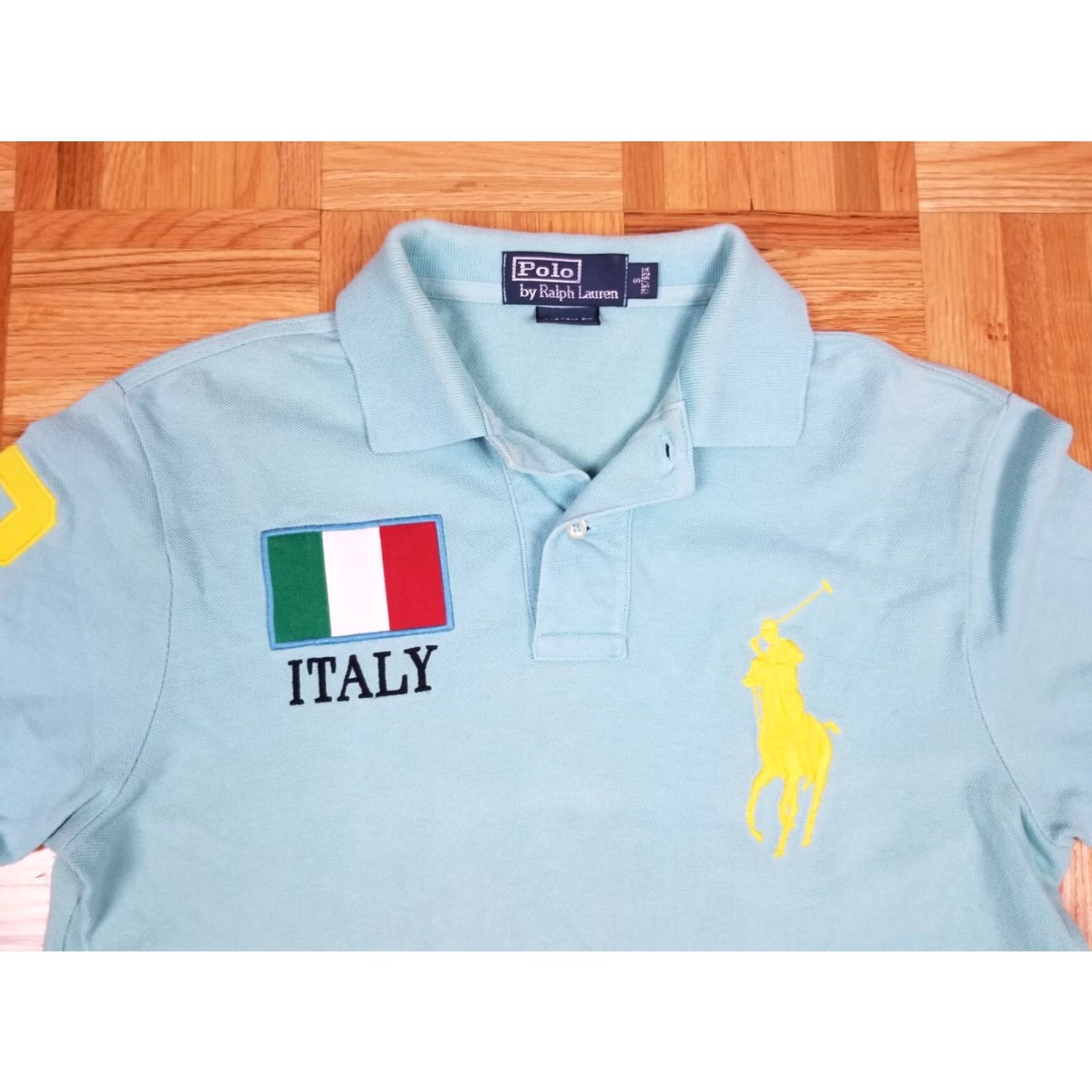 Ralph Lauren VINTAGE Ralph Lauren POLO SHIRT Men Small Blue Short Sleeve Collared 20 inch Back 28 inch USA USA Band Retro Horse University London USA Mens Size US S / EU 44-46 / 1 - 3 Thumbnail