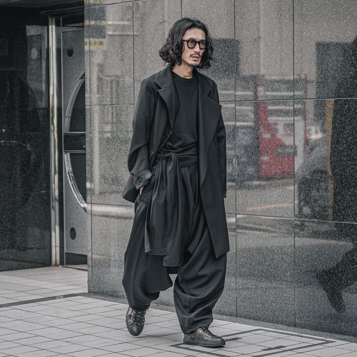 Yohji Yamamoto Yohji Yamamoto Pour Homme - W/Gabardine Tie Drape Pants Size US 30 / EU 46 - 12 Thumbnail