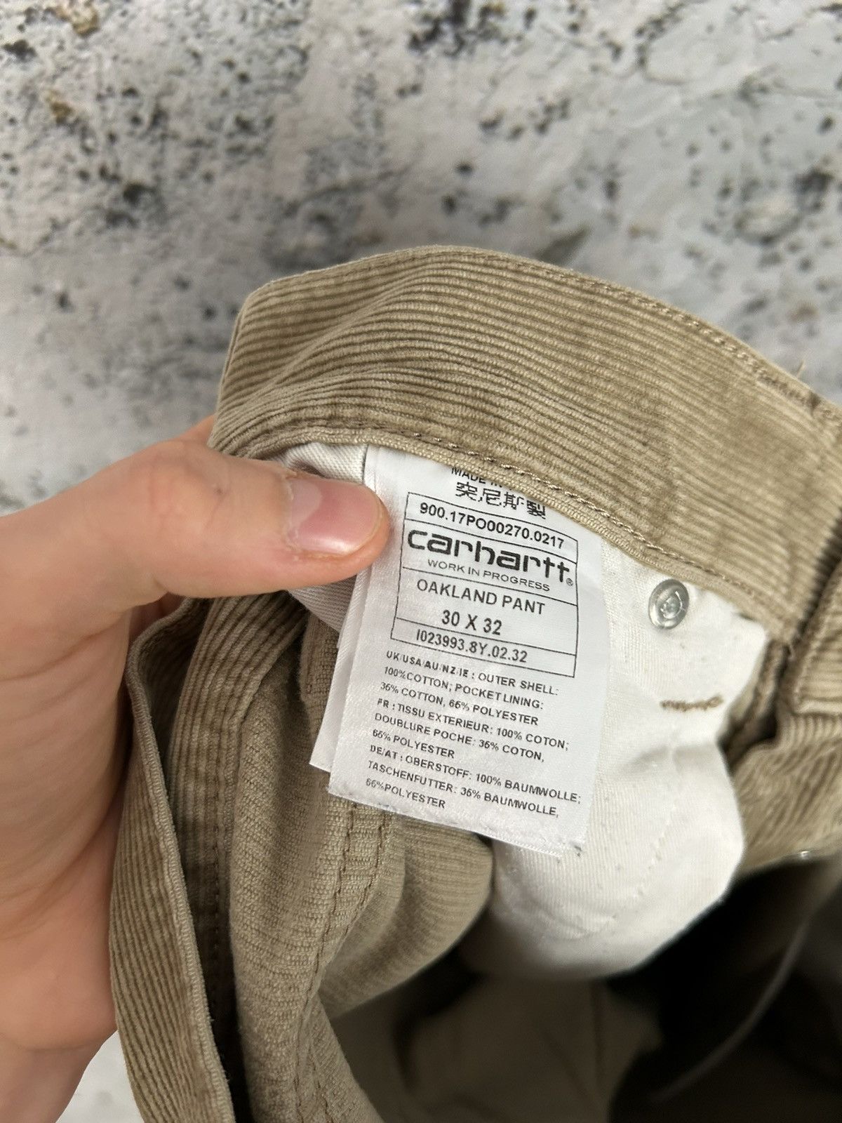 Carhartt Carhartt WIP Oakland Pant Beige Cords Skateboarding Hype Size US 30 / EU 46 - 6 Thumbnail