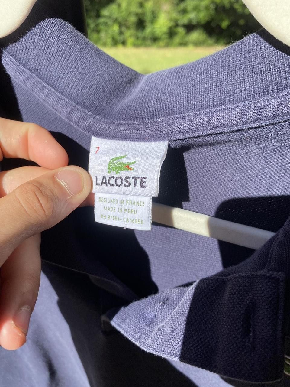 Lacoste Navy Lacoste Alligator Embroidered Quarter Button Up Large Size US L / EU 52-54 / 3 - 6 Thumbnail