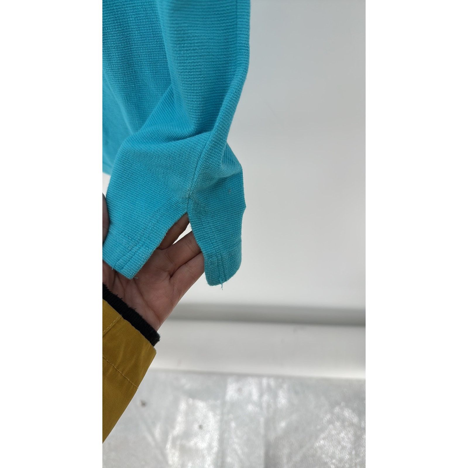 Mecca Mecca Men's Short Sleeve Polo Shirt Vintage teal 90s sz L Size US L / EU 52-54 / 3 - 6 Thumbnail