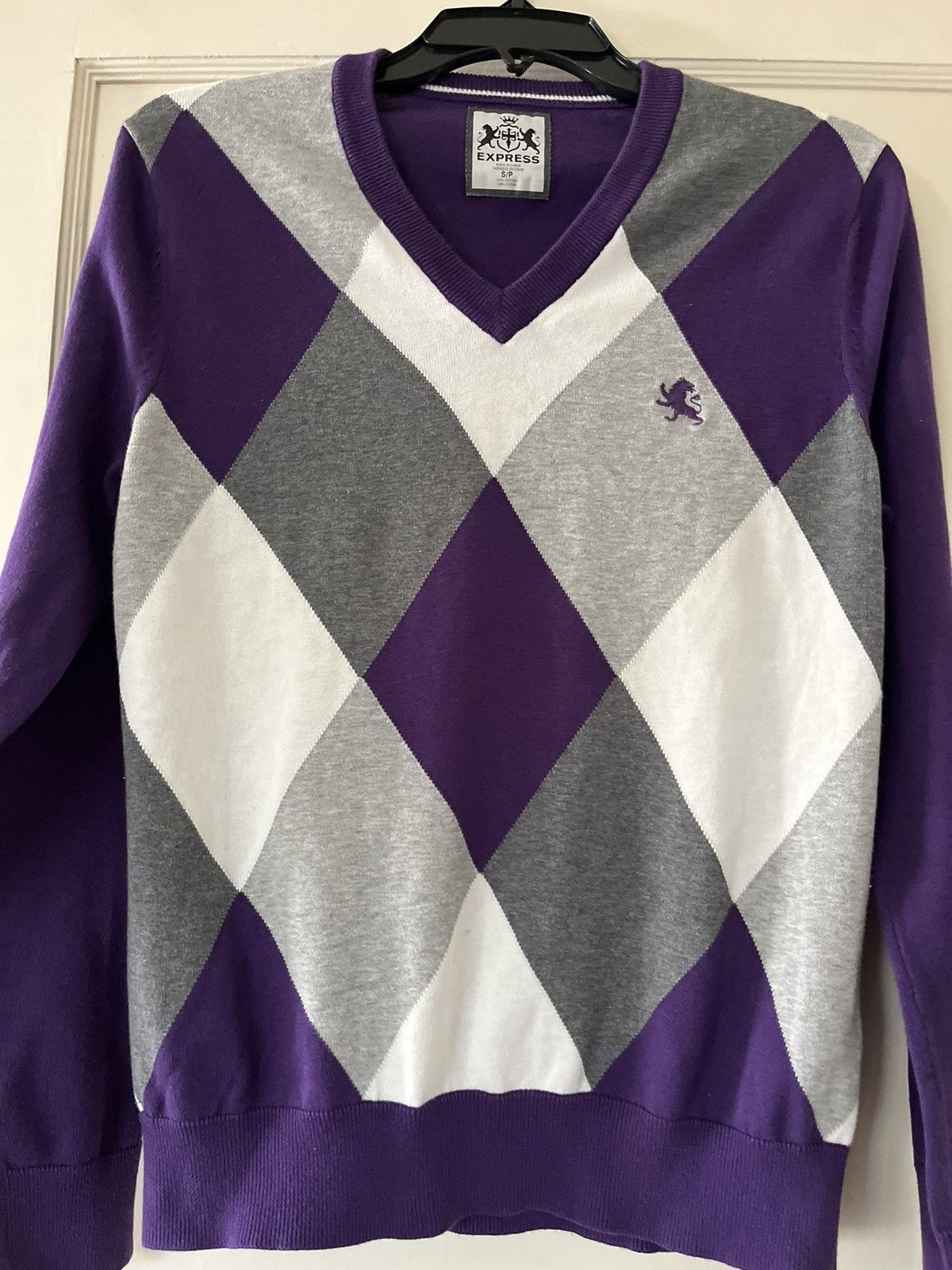 Express Really cool vintage checkered 90’s inspired express sweater Size US S / EU 44-46 / 1 - 2 Thumbnail