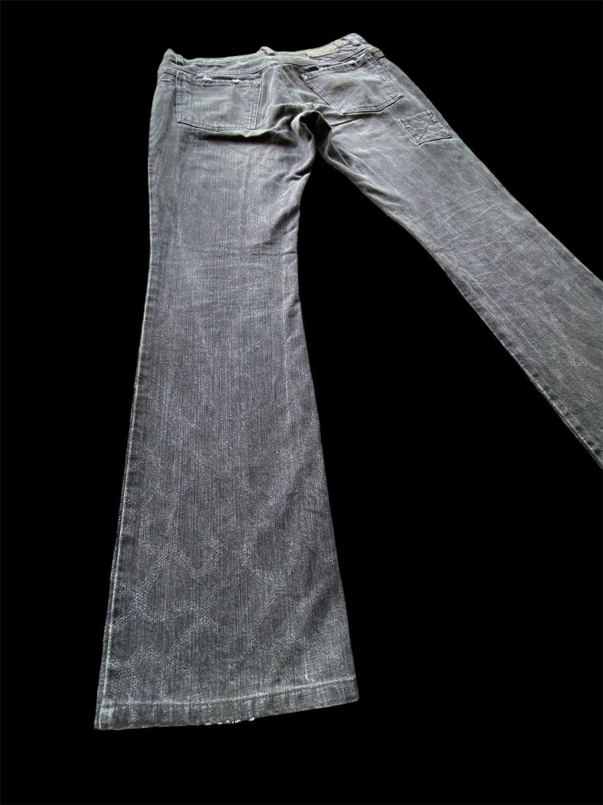 Hysteric Glamour × Japanese Brand × L7 Real Hip Flare Jeans Japanese L7 Real Hip Black pp33 Size US 32 / EU 48 - 7 Thumbnail