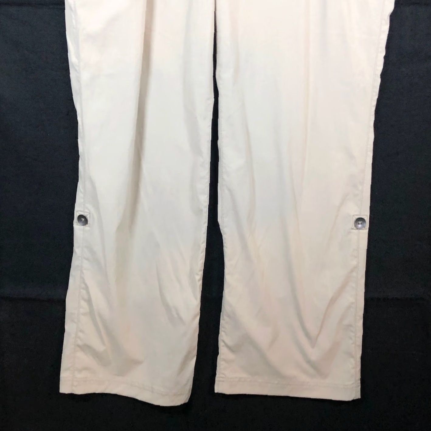 Eddie Bauer Eddie Bauer Travex Womens Pants Beige Mid Rise Straight Roll Tab Leg Stretch 16 Size 26" / US 2 / IT 38 - 3 Thumbnail