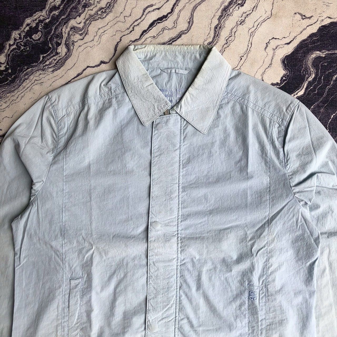 Givenchy Givenchy Light Blue Zip Jacket Archive Piece Size US L / EU 52-54 / 3 - 3 Thumbnail