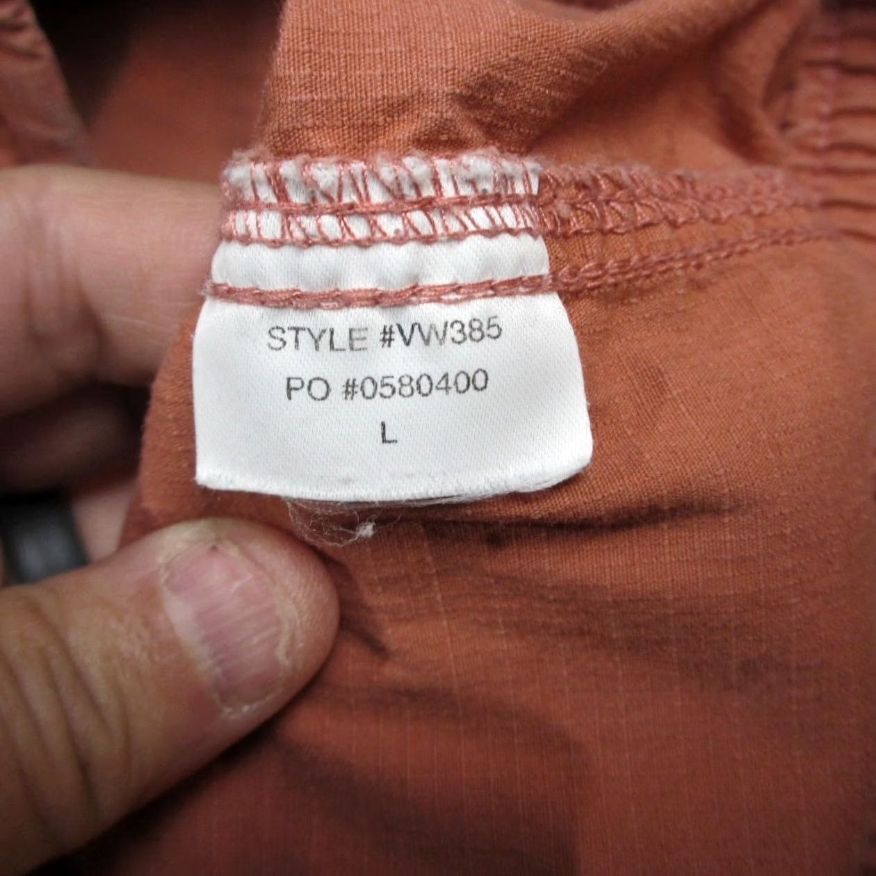Vuori Vuori Shorts Womens Large Orange Ripstop Raw Hem Everyday Utility Beach Pockets Size 36" / US 14 / IT 50 - 7 Thumbnail