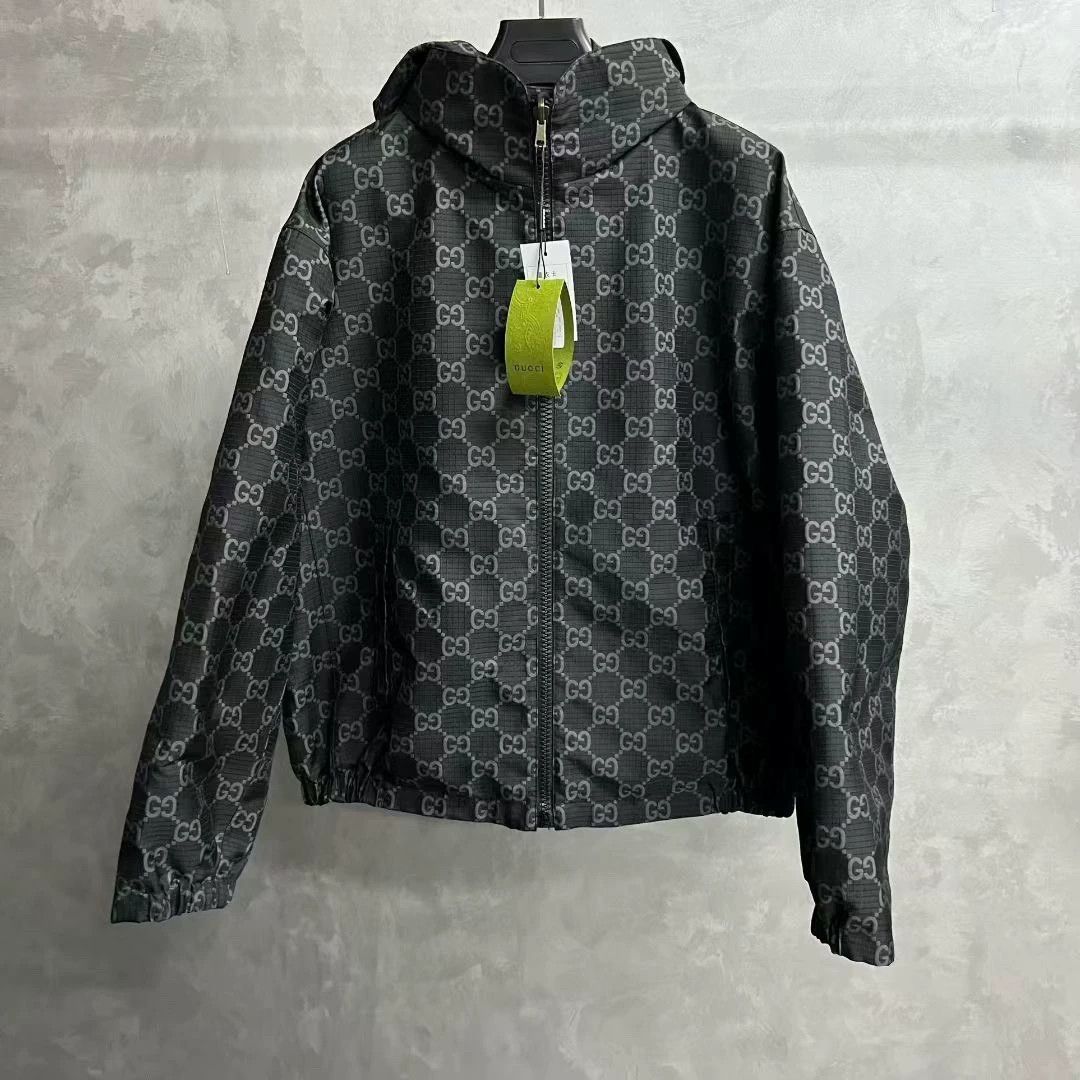 Gucci gucci black logo zip-up long sleeve jacket Size US L / EU 52-54 / 3 - 1 Thumbnail