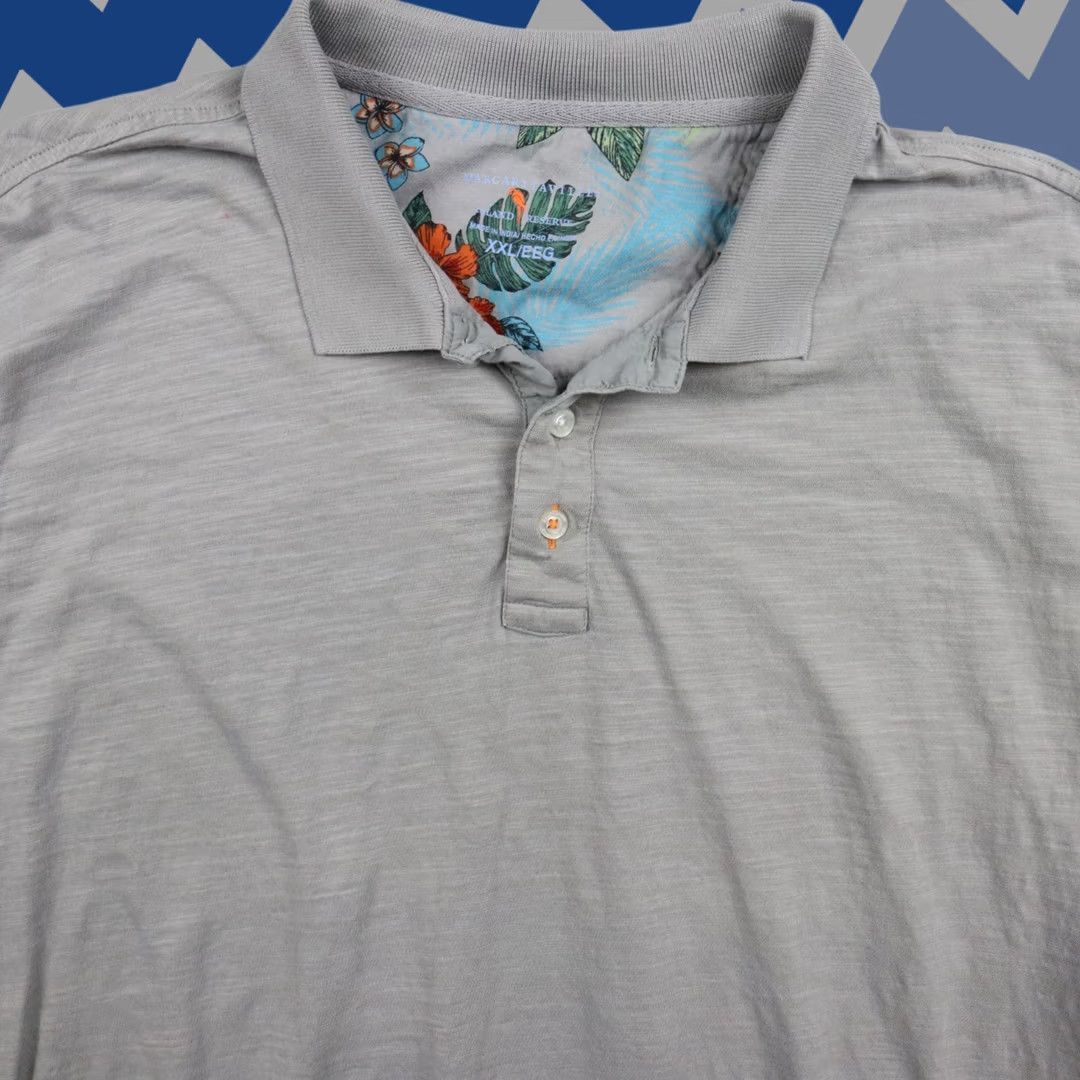 Vintage Margaritaville Polo Shirt Mens 2XL XXL Golf Resort Casual Gray Short Sleeve Shirt Size US XXL / EU 58 / 5 - 1 Thumbnail