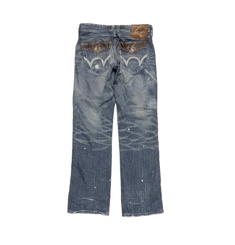 Edwin Vintage Edwin Blue Trip Carpenter Straight Leg Jeans Size US 32 / EU 48 - 5 Thumbnail