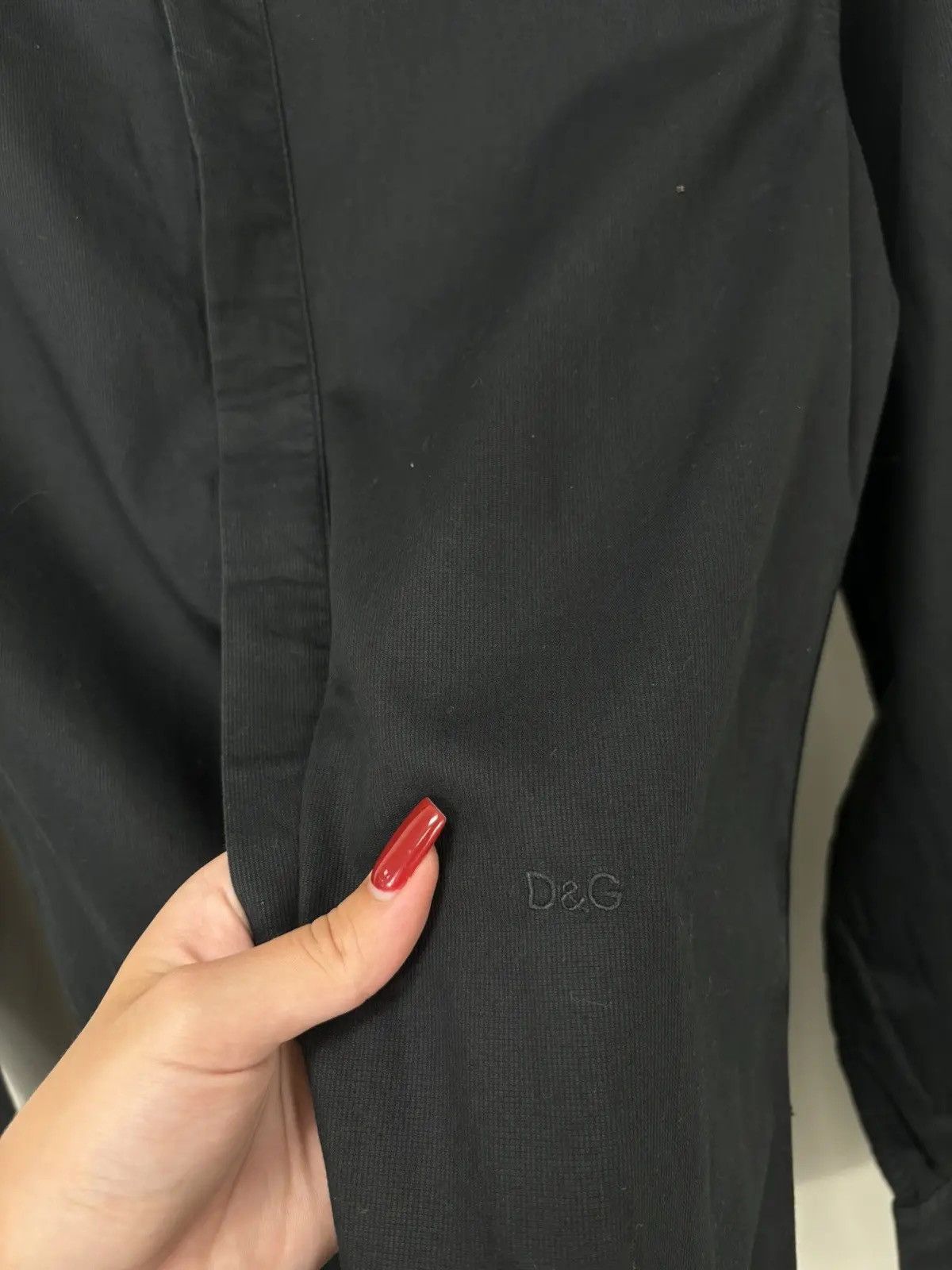 Dolce & Gabbana × Vintage Vintage Dolce & Gabbana Men's Formal Black Button Up Shirt Size US S / EU 44-46 / 1 - 7 Thumbnail