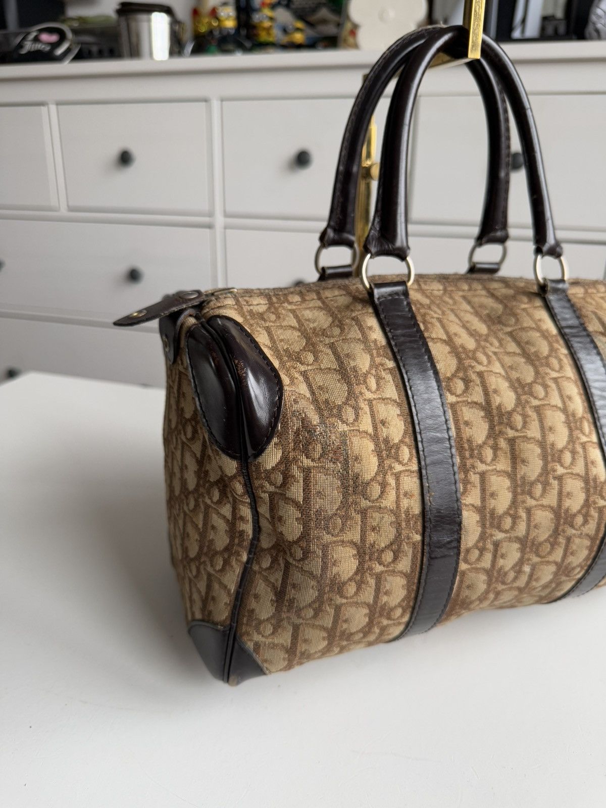 Designer × Dior × Vintage Vintage 90s Dior monogram bowling bag old money designer y2k Size ONE SIZE - 7 Thumbnail