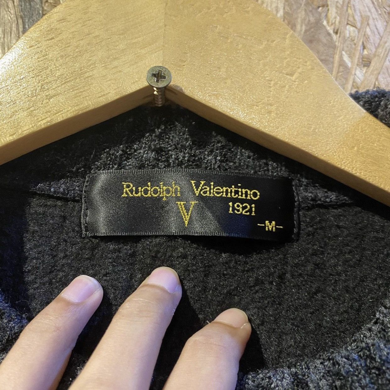 Designer × Valentino × Vintage Vintage Rudolph Valentino Jacquard Sweatshirt Crewneck Size US M / EU 48-50 / 2 - 6 Thumbnail